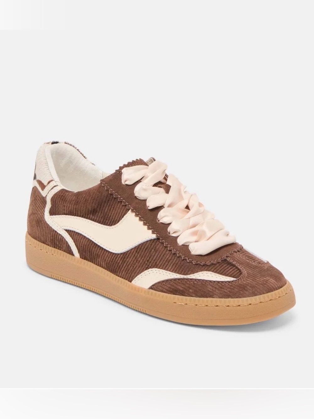 Dolce Vita Notice Chocolate Brown Corduroy Women's Sneakers 8
